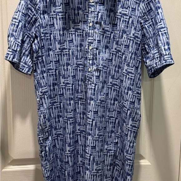 J. McLaughlin Other - J. McLaughlin Blue Geometric Swim Coverup